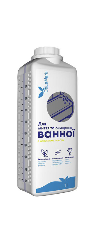 Засіб для чищення ванної кімнати DELAMARK , 1 л